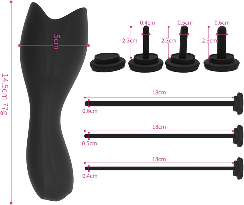 7-in-1 Prostatas Vibrators Vīriešiem no Medicīniskā Silikona