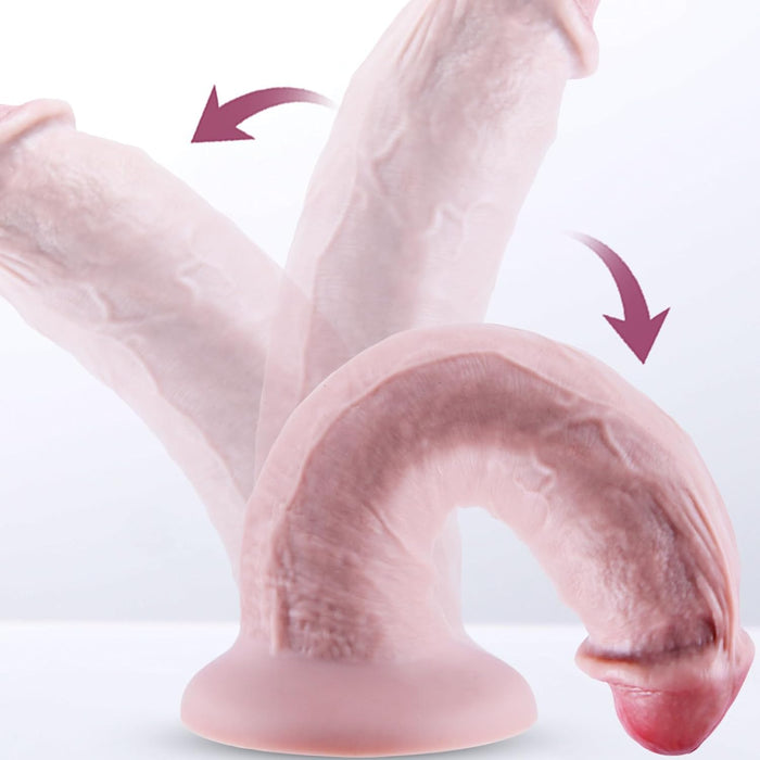 33 cm XXXL Īsts Dildo ar Spēcīgu Piesūcekni un Biezu Diametru