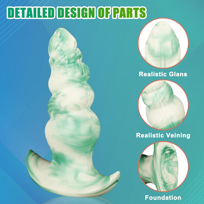 14 см маленькая анальная пробка с сильной присоской для начинающих и опытных