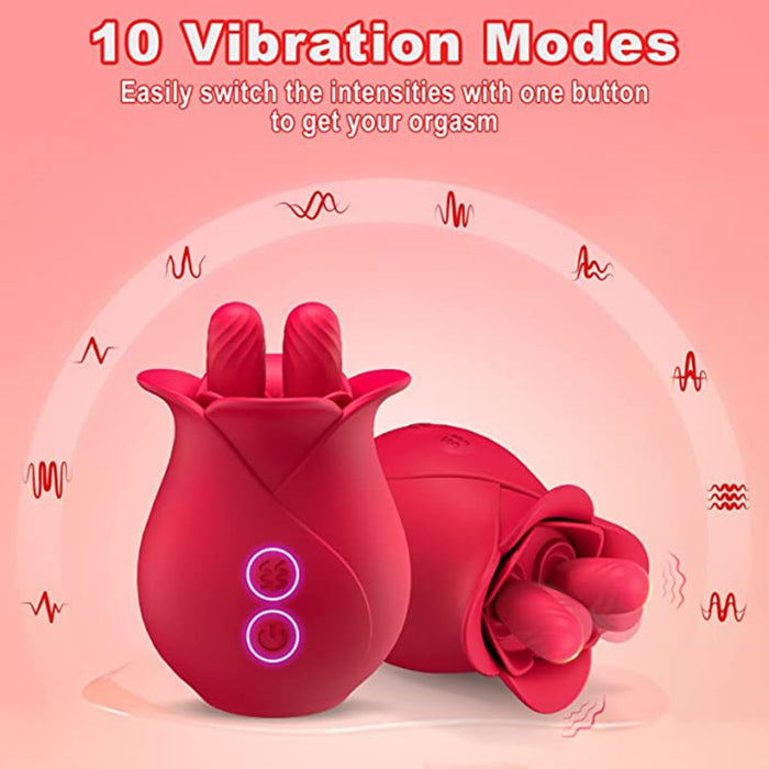 3-in-1 Vibrējošs Klitora Stimulators ar Lizdināšanu un Sūkšanu Sievietēm