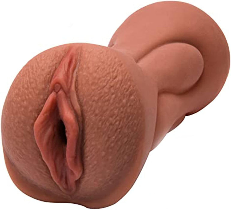 3-в-1 Мужской Мастурбатор из Силикона с Реалистичными Вагинальным и Анальным Каналами, с сильной присоской