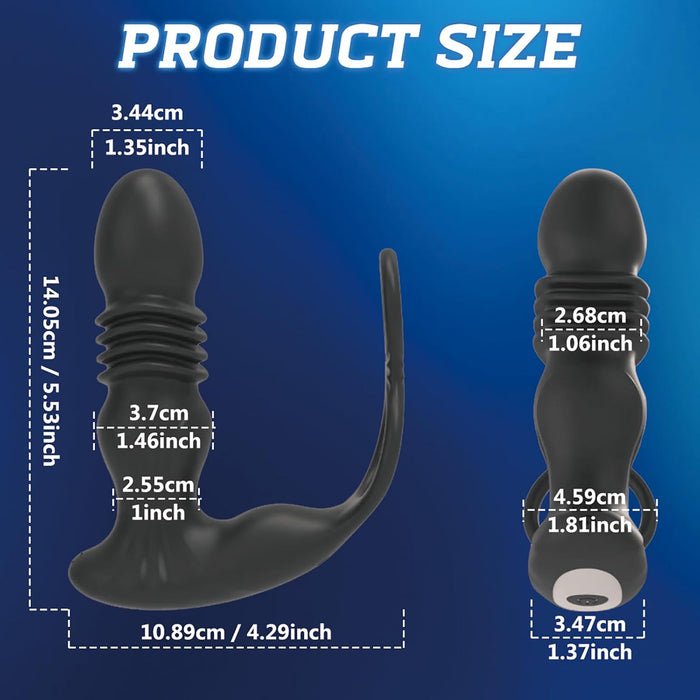 Anālais vibrators vīriešiem ar aplikāciju un tālvadību – ergonomisks prostatas stimulator