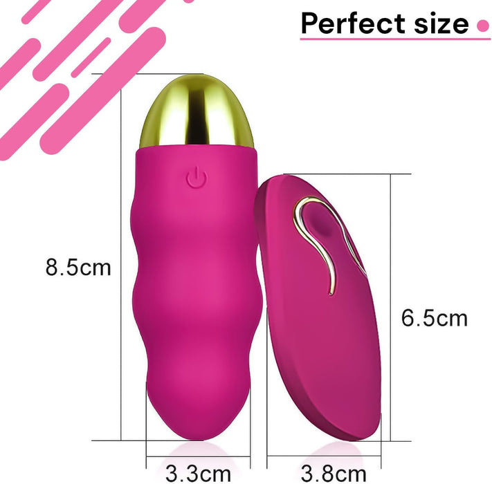 Mini vibrējošā ola ar tālvadības pulti sievietēm, 12 vibrācijas režīmi