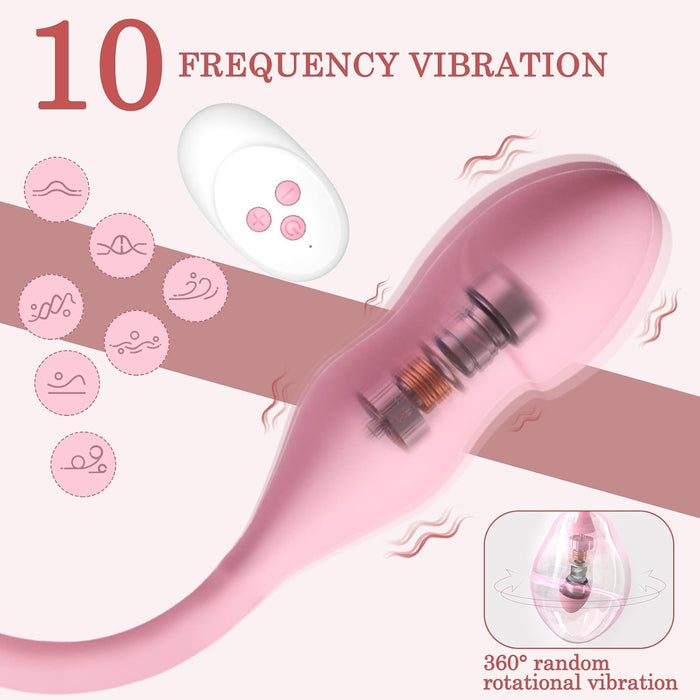 Мини-вибратор и анальная пробка с сильной присоской, 10 режимов вибрации