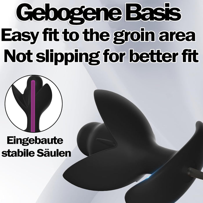 Силиконовый надувной анальный плаг с сильной присоской для удовольствия