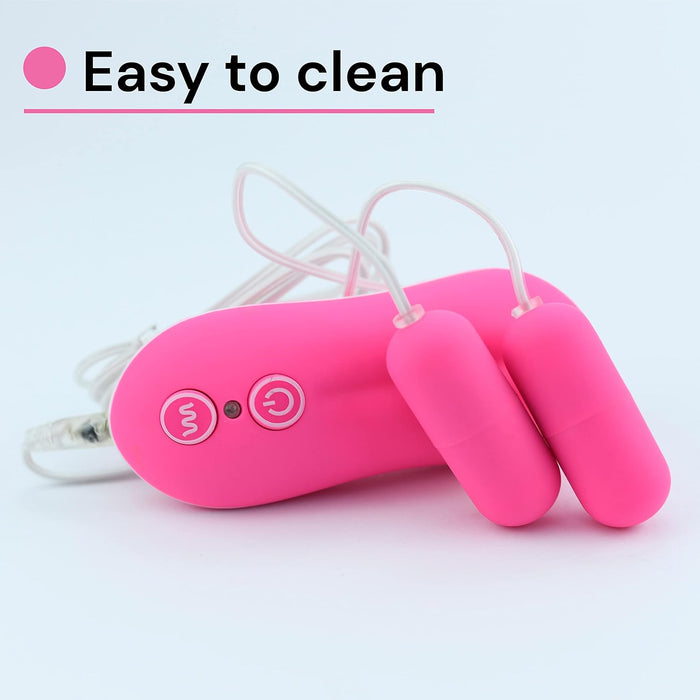 2 Vibro olu ar 20 režīmiem – kluss mini vibrators sievietēm rozā krāsā