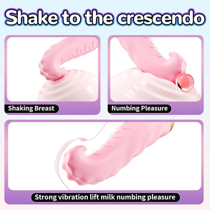 Mini Tentakuls Vibrators ar 10 Vibrācijas Režīmiem un Ergonomisku Dizainu