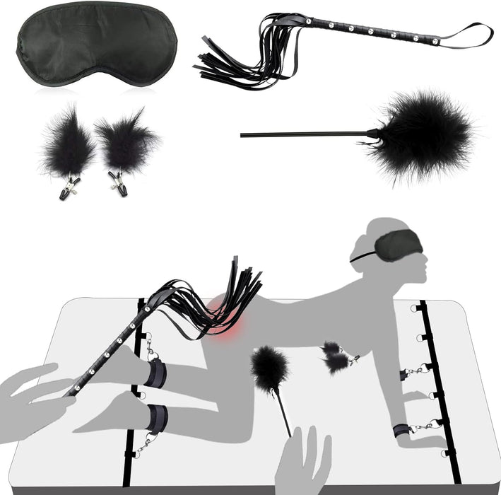 Роскошный 26-элементный BDSM набор с сильной присоской для различных игр