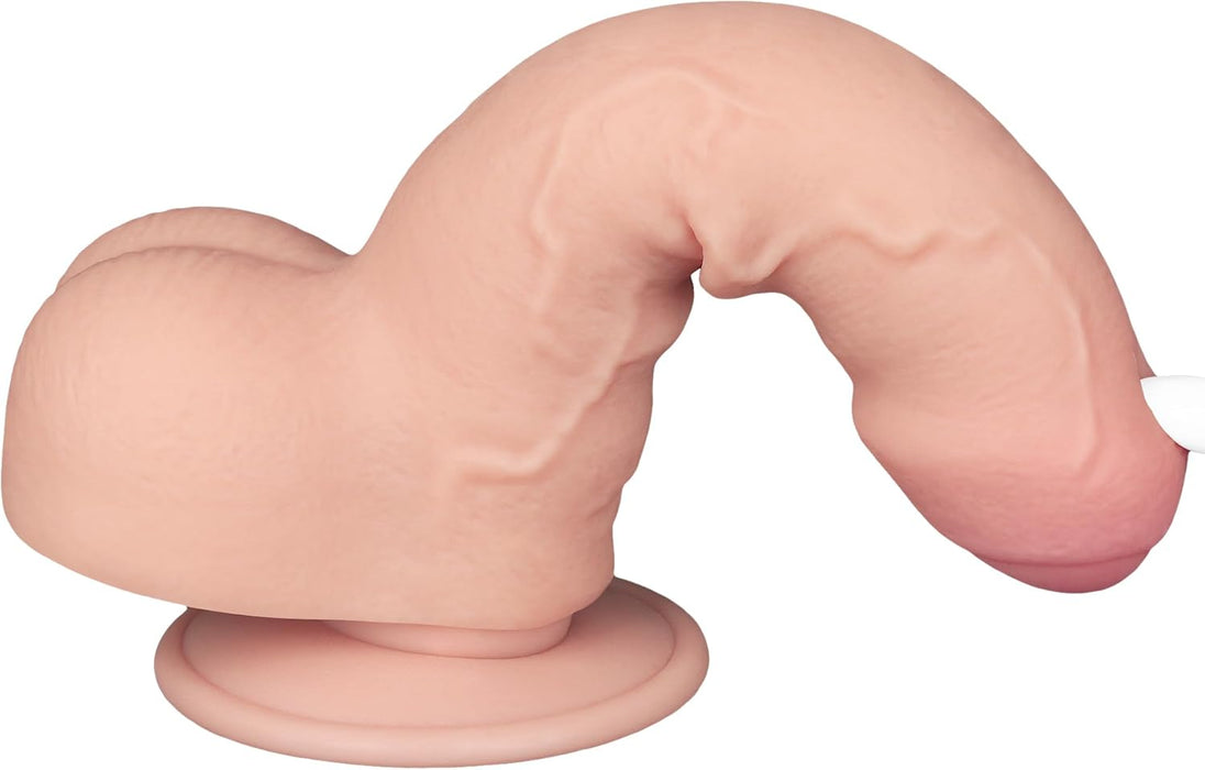 Reālistisks 18 cm dildo ar ādai līdzīgu pārklājumu un spēcīgu piesūcekni