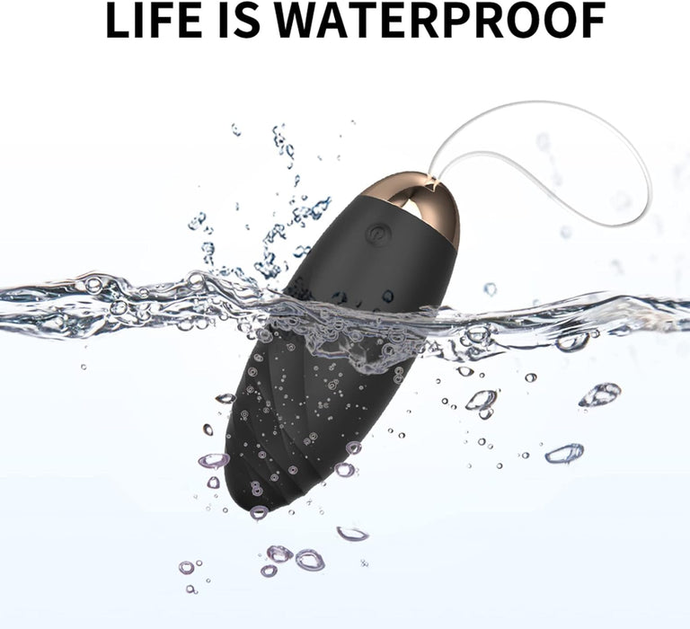 Kompakts vibrējošs olu rīks ar 10 režīmiem un tālvadības pulti