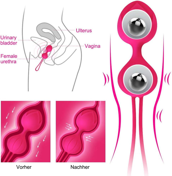 Premium Liebeskugeln 3 gabali komplekts sievietēm – iegurņa pamatnes trenažieris