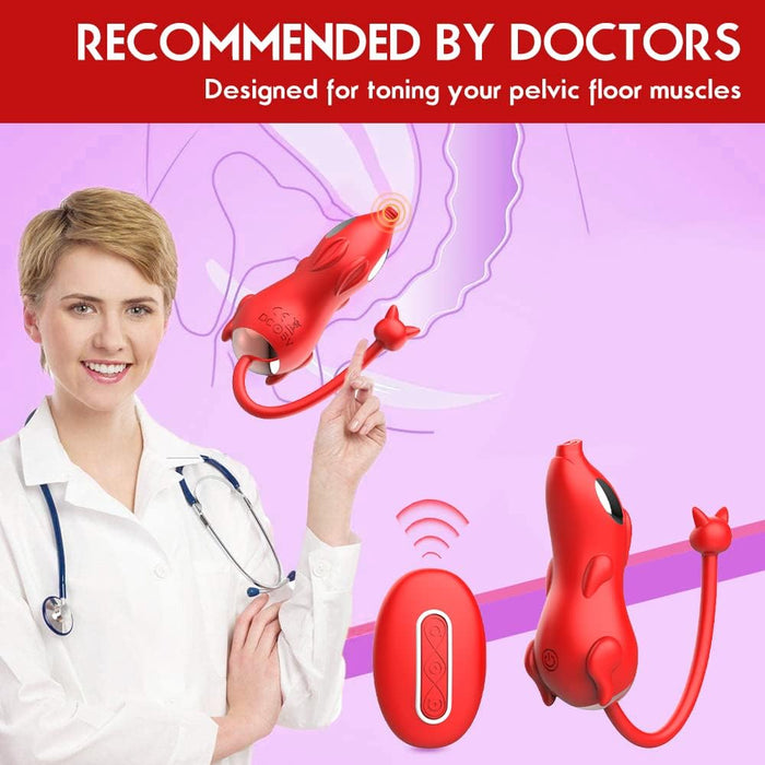 Уникальный вибратор в форме свинки с сильной присоской и 10 режимами вибрации для женщин