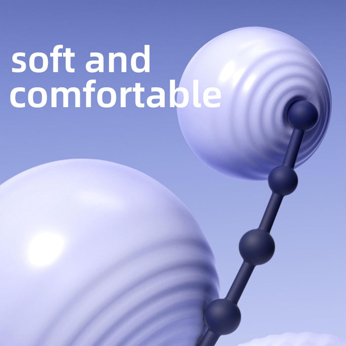 Anālās bumbiņas ar 10 bumbiņām un 10 vibrācijas režīmiem no silikona