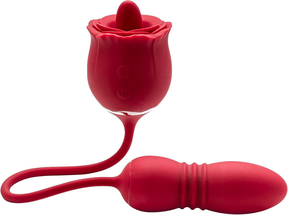 Venus' Blossom 3-in-1 vibrators sievietēm ar mēles stimulāciju un G-spot funkciju