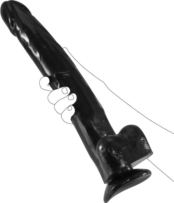 Reālistisks 37.5 cm liels dildo ar spēcīgu piesūceknīšu stiprinājumu