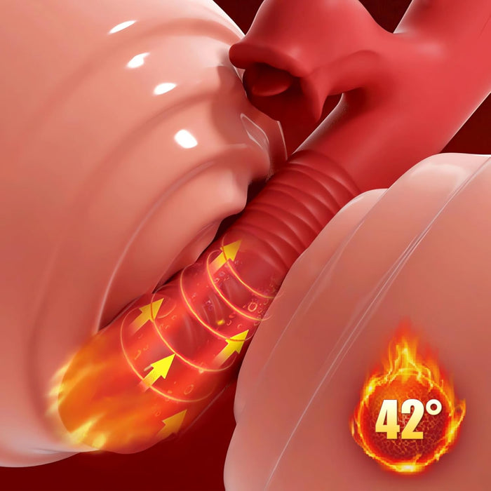 Вибратор 5IN1 для женщин с сильной присоской, 10 режимов вибрации и стимуляции G-точки