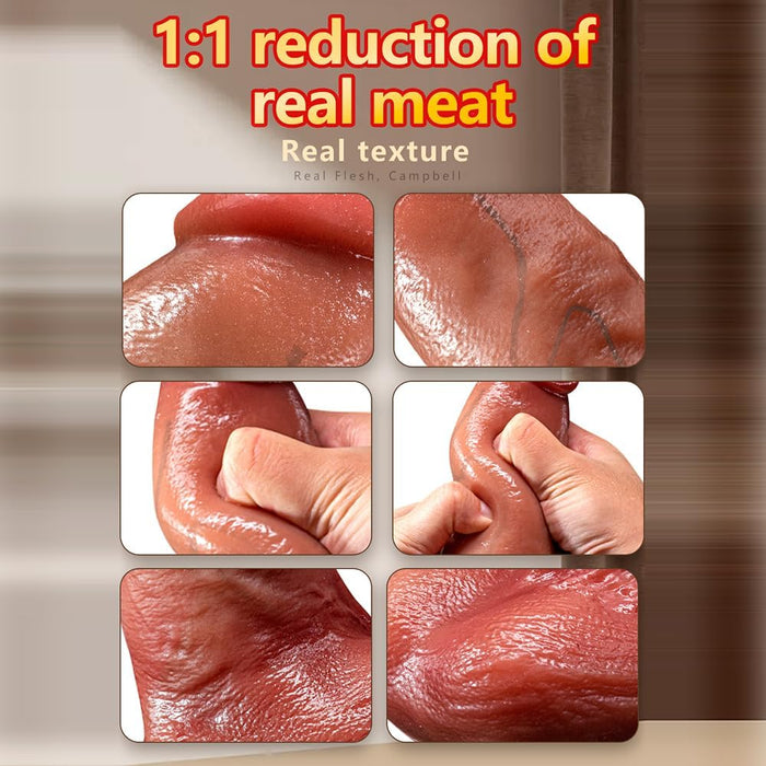 Reālistisks 23 cm Anālais Dildo ar Vibrāciju un 10 Režīmiem