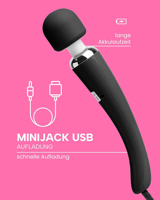 Массажная палочка для женщин с сильной присоской и 20 режимами вибрации