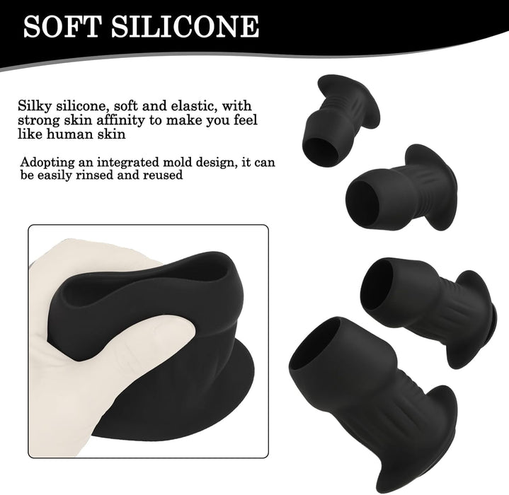 4 daļu dobumains anālais ieliktnis iesācējiem un pieredzējušiem lietotājiem