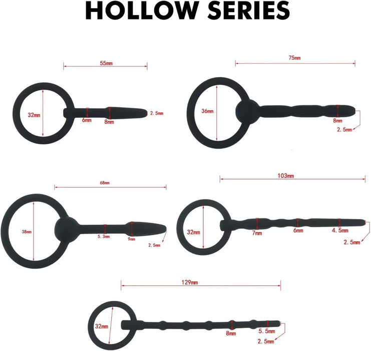 8 Шт. Силиконовые Дилататоры с Пенисным Кольцом, с сильной присоской