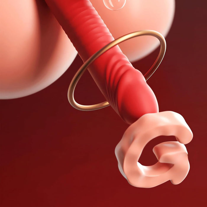 Вибратор 5IN1 для женщин с сильной присоской, 10 режимов вибрации и стимуляции G-точки