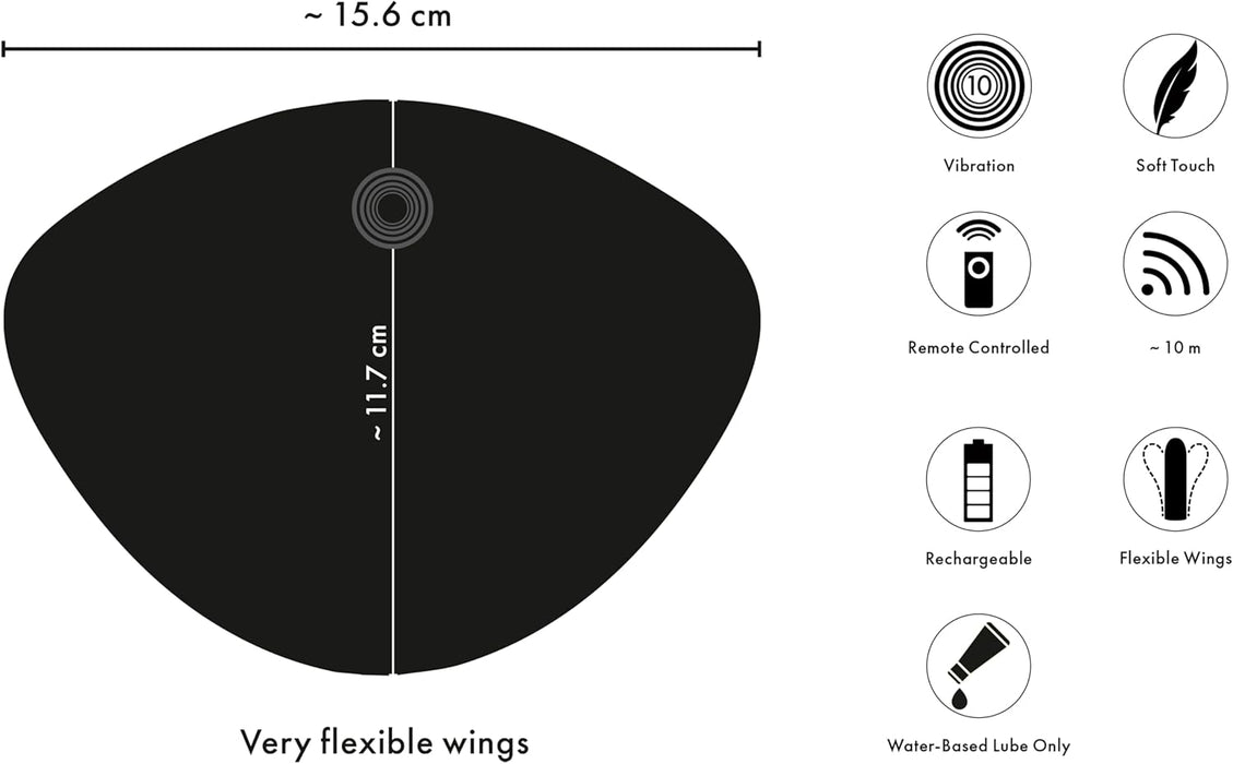 Universāls pāru un solo rotaļlietu vibrējošs spilvens Lay-On 11,7 cm