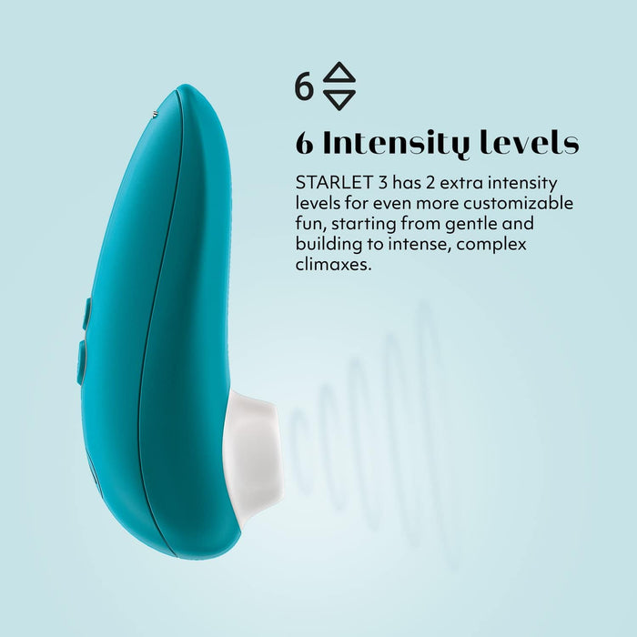 Starlet 3 Клиторальный стимулятор с сильной присоской и 6 уровнями интенсивности