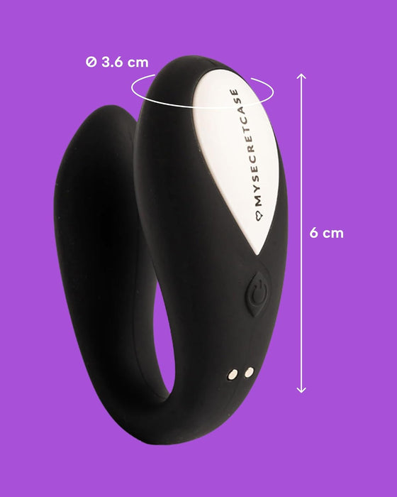 Вибратор для пар с сильной присоской и дистанционным управлением – стимулятор точки G и клитора