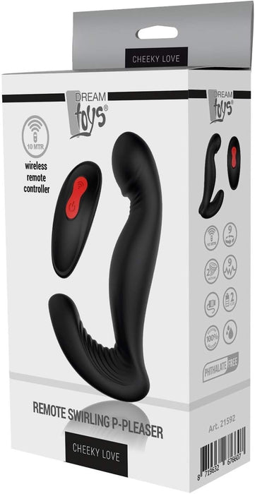 Cheeky Love Swirling P-Pleaser G punktu vibrators melnā krāsā