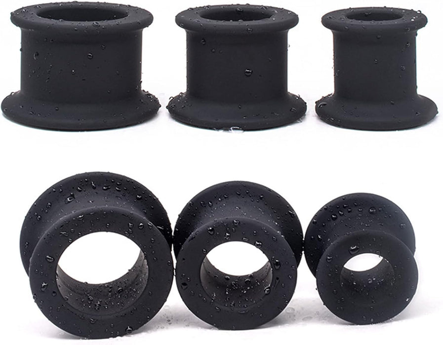 Пустотелый анальный расширитель из жидкого силикона с сильной присоской