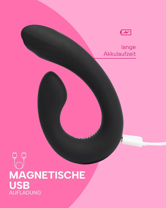 Дискретный вибратор для клитора и влагалища с сильной присоской для пар