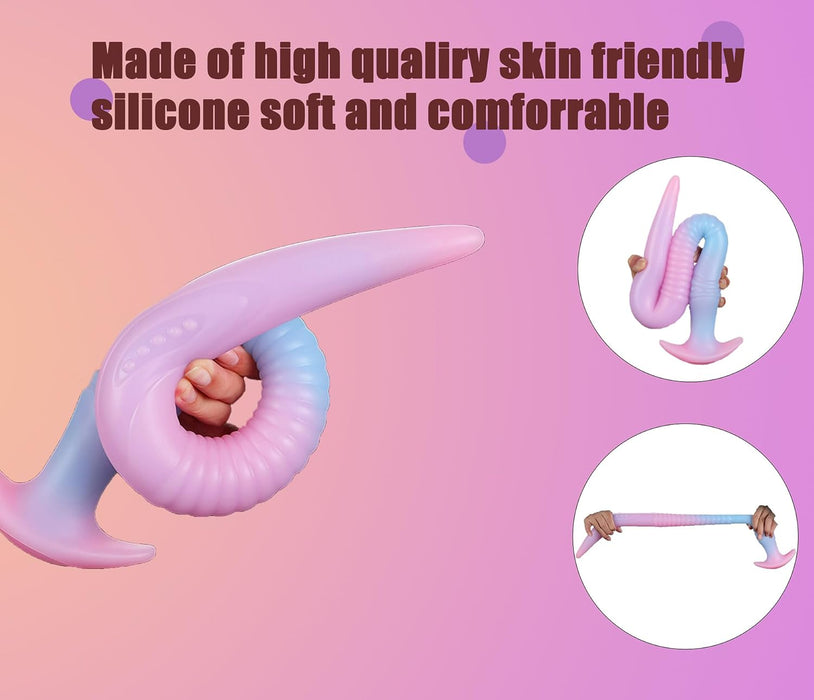 Мягкий силиконовый светящийся анальный плаг для женщин и пар с сильной присоской