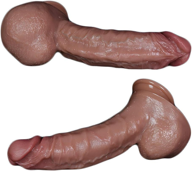 Большой реалистичный дилдо 30 см с сильной присоской и естественными венами