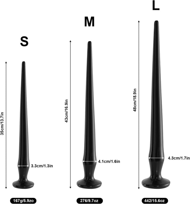 43 cm garš elastīgs anālais plug – augstākās kvalitātes bauda