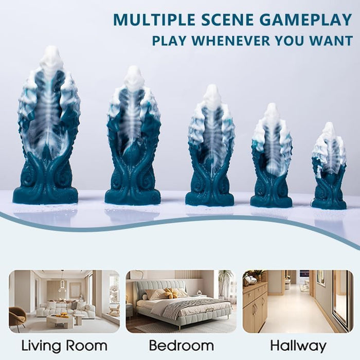 Hippogreif – bioloģisks silikona dildo ar spēcīgu piesūcekni un pieciem izmēriem