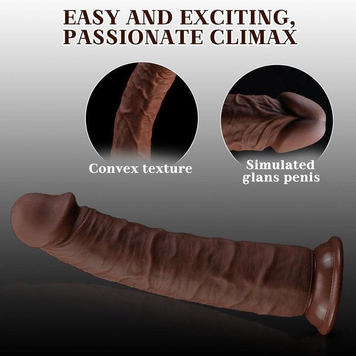 Reālistisks 18.7 cm Dildo ar Spēcīgu Piesūcekni un Dabas Dizainu