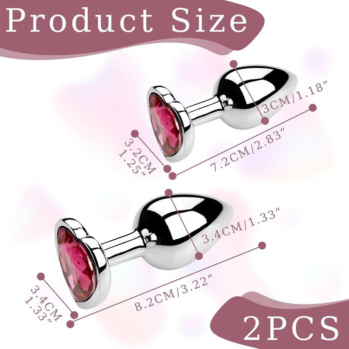 2 Daļīgs Anālais Kištuks Sievietēm – Elastīgs un Ērts Erotiskais Komplektiņš