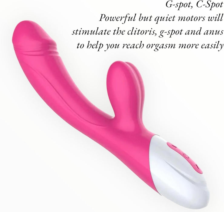 Vibrators zaķim ar apsildes funkciju – klitora un G punkta stimulācija