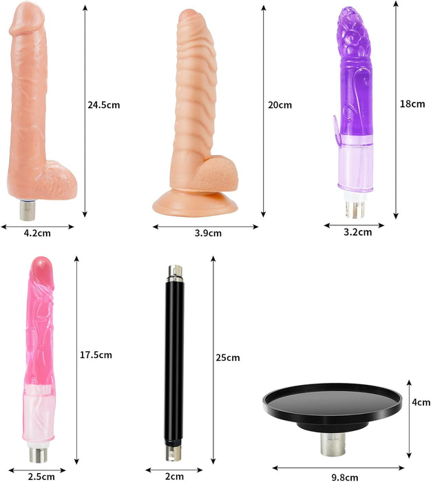 Automātiska mīlas mašīna ar 3XLR dildo piederumiem pāriem un individiem