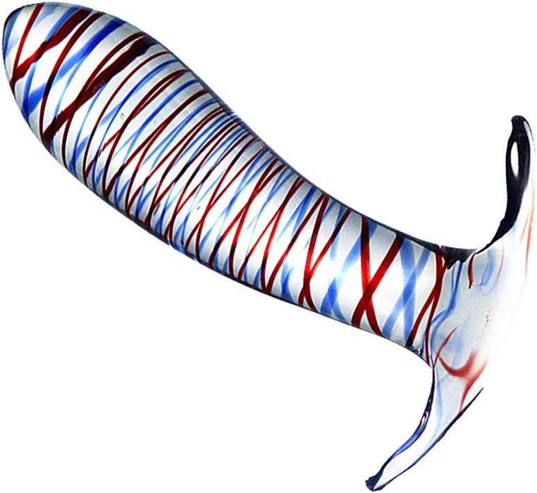 SM Анальная пробка Ø35 мм с сильной присоской – гибкий кристальный анальный дилдо