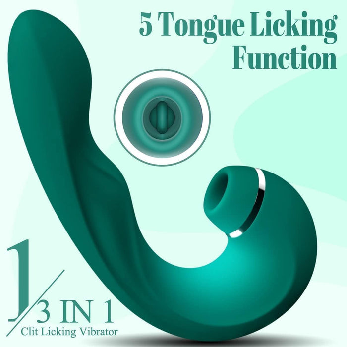 4 в 1 вибратор с сильной присоской для клитора и точки G, 10 режимов вибрации