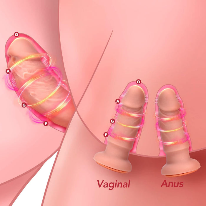 Regulējams Vibrējošs Siksnas Seksa Rīks ar 3 Silikona Dildo Komplekts