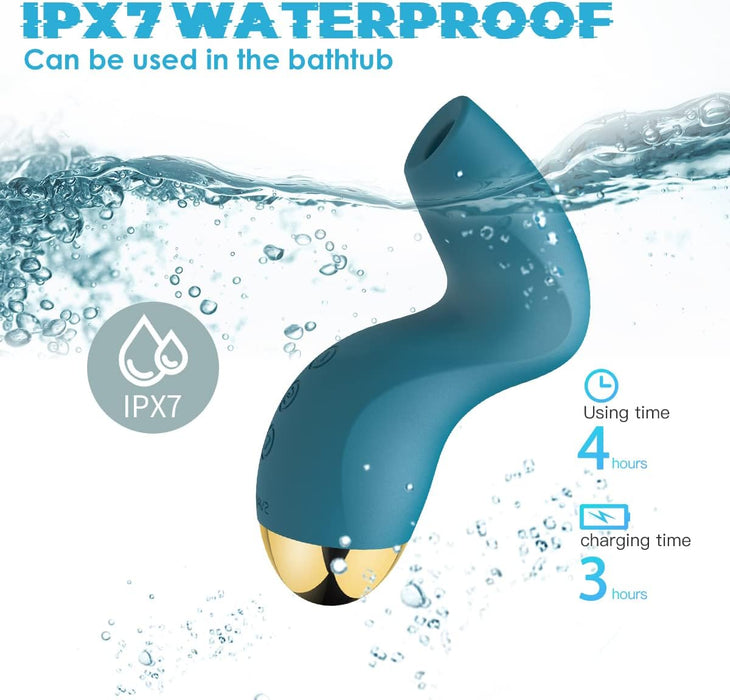 Diskrēts Klitora Stimulators ar Pulsējošo Tehnoloģiju un Spēcīgu Piesūkni