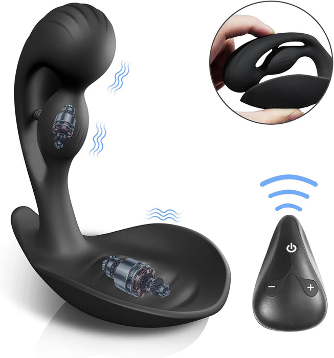 Стимулятор простаты для мужчин с 10 режимами вибрации и сильной присоской