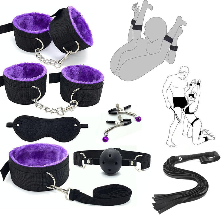 Ekskluzīvs 21 daļu BDSM komplekts – pievienojiet aizraujošumu savām nakts stundām