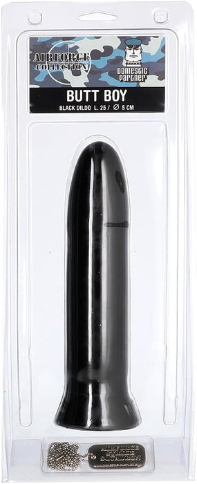 Гибкий и мягкий анальный дилдо черного цвета с сильной присоской – один размер