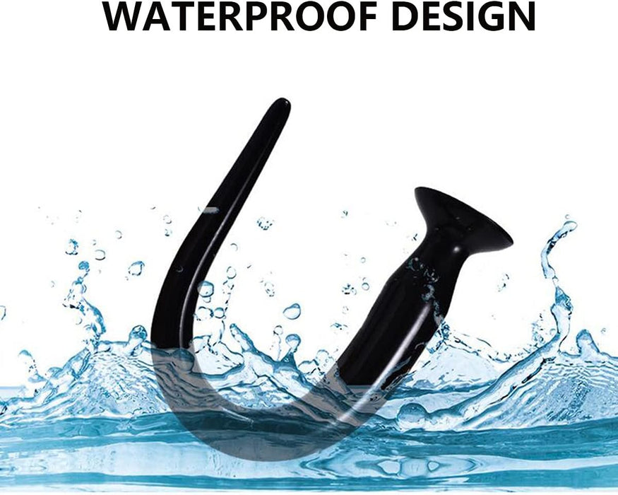 Мягкий силиконовый анальный плаг с сильной присоской, длина 42 см