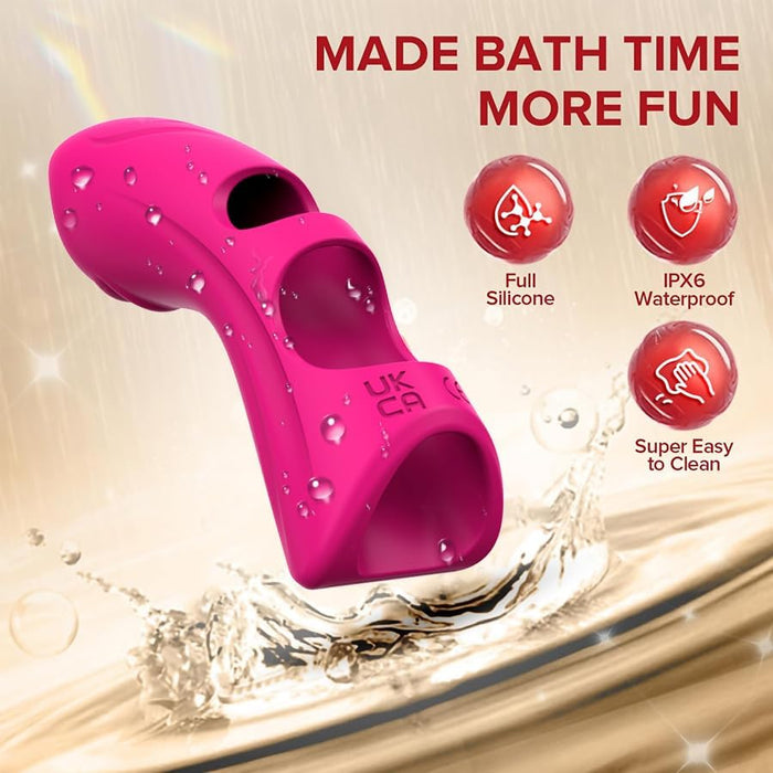 Pirksta vibrators pāriem ar 10 vibrāciju režīmiem, precīza stimulācija