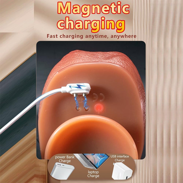 Reālistisks 23 cm Anālais Dildo ar Vibrāciju un 10 Režīmiem