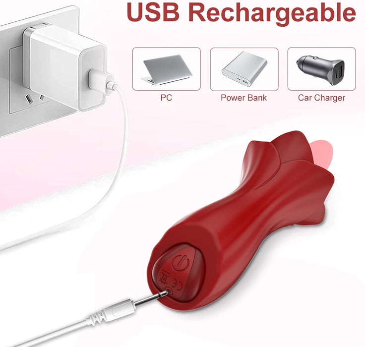 Vibrators sievietēm ar mēles siekalu un 10 vibrācijas režīmiem